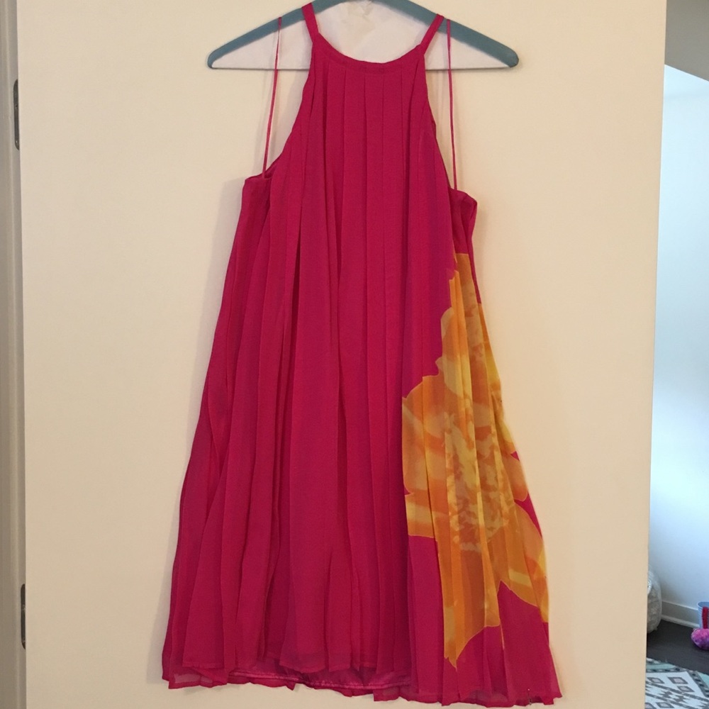 Bright pink summer dress